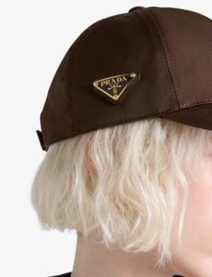 PRADA: Logo-plaque nylon baseball cap