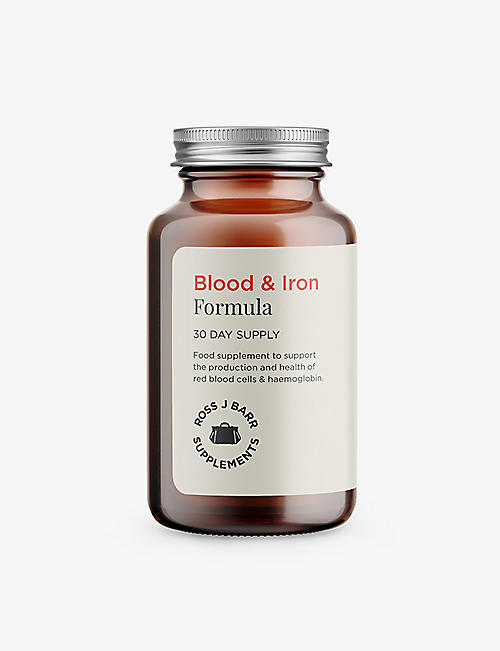 ROSS J.BARR SUPPLEMENTS: Blood and Iron Formula 60 Capsules