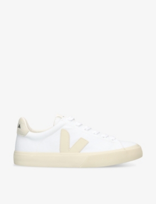 VEJA: Women's Campo logo-embroidered canvas low-top trainers