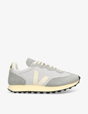 Veja Womens Grey/m.cmb Women's Rio Branco Mesh And Leather Trainers