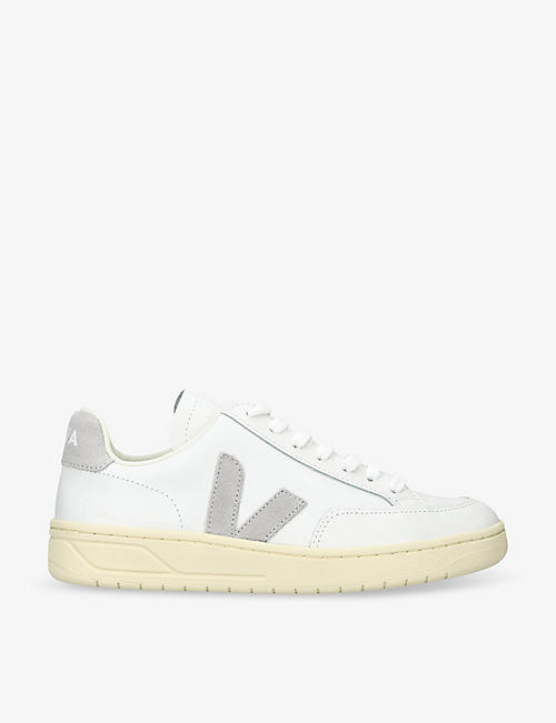 VEJA: Women's V-12 logo-embroidered low-top leather trainers