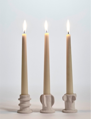 SERAX: 02 Molly stoneware candle holders set of three