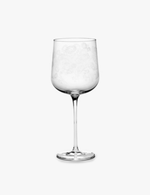 Marni Transparent Serax X Midnight Flowers Red Wine Glasses Set Of Four In Transparent