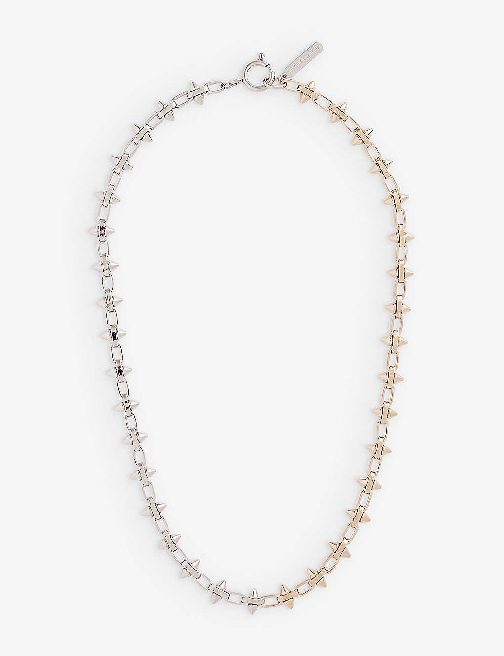 Justine Clenquet Paul Stud-embellished Brass Necklace In Gold & Palladium