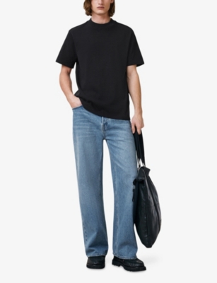 Allsaints Nero Heavyweight Relaxed Fit T-shirt In Jet Black