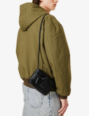 Shop Acne Studios Black Musubi Mini Leather Shoulder Bag