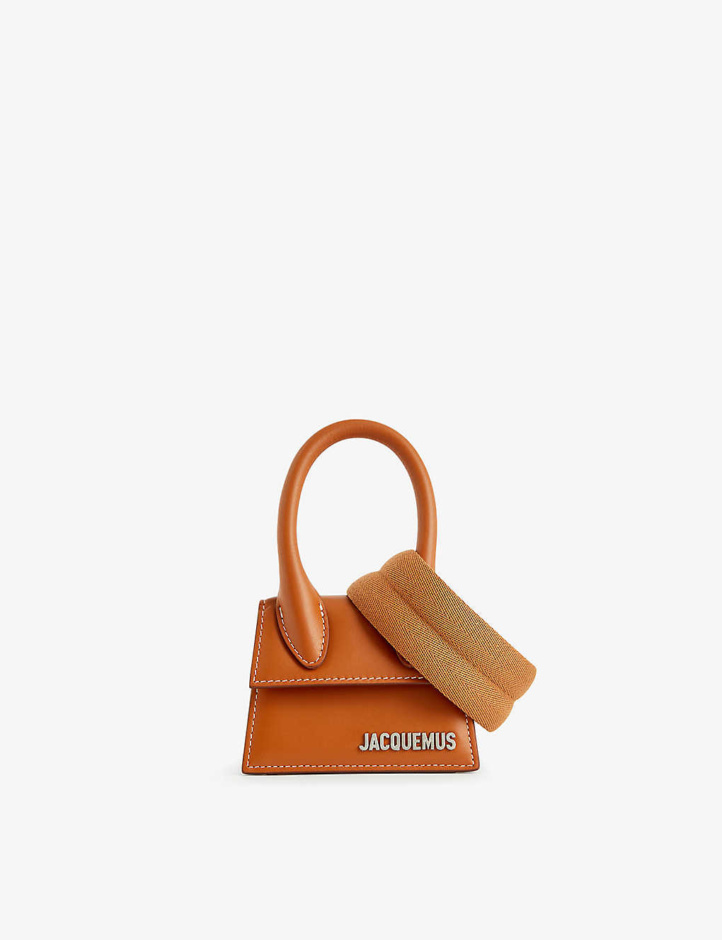 Jacquemus Brown Le Chiquito Homme Leather Cross-body Bag In Light Brown 2