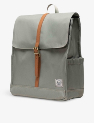 Shop Herschel Supply Co Women's Seagrass/white Stitch City Recycled-polyester Backpack