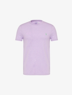 POLO RALPH LAUREN: Brand-embroidered short-sleeve cotton-jersey T-shirt