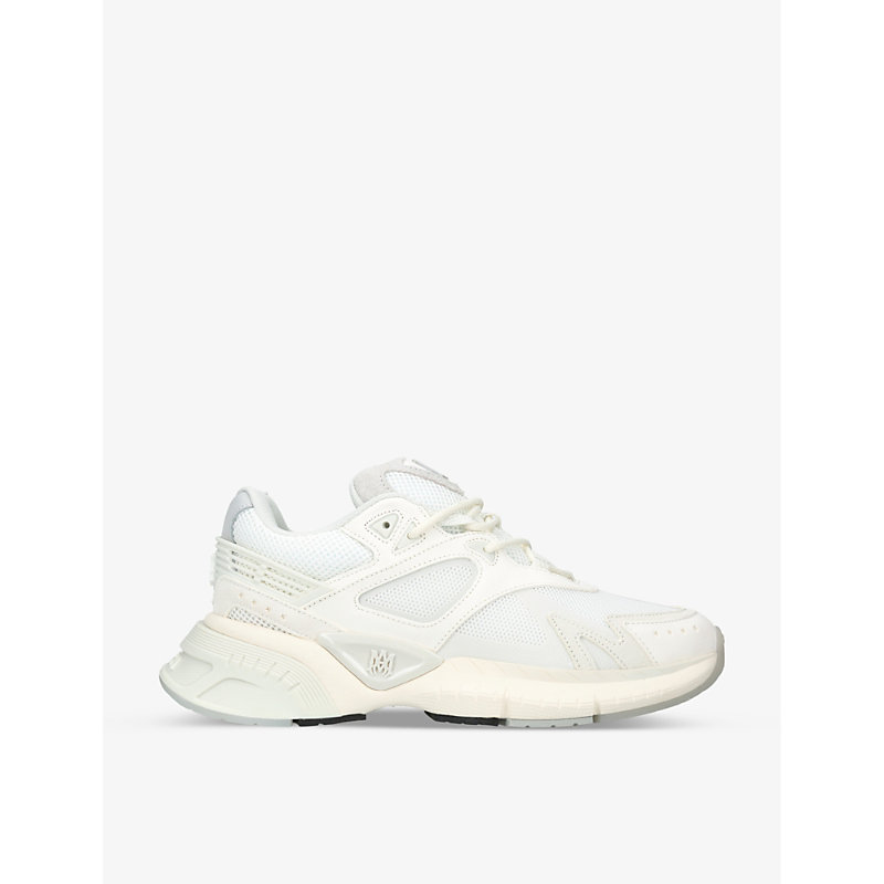 Amiri Mens White Ma Runner Chunky-sole Leather And Mesh Low-top Trainers