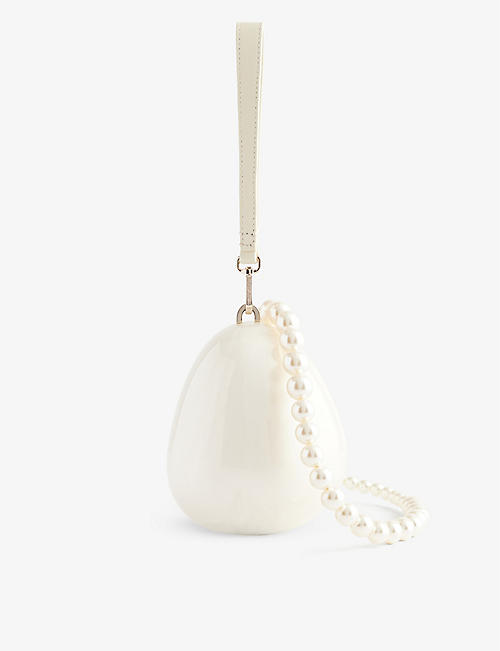SIMONE ROCHA: Egg detachable-strap acrylic bag