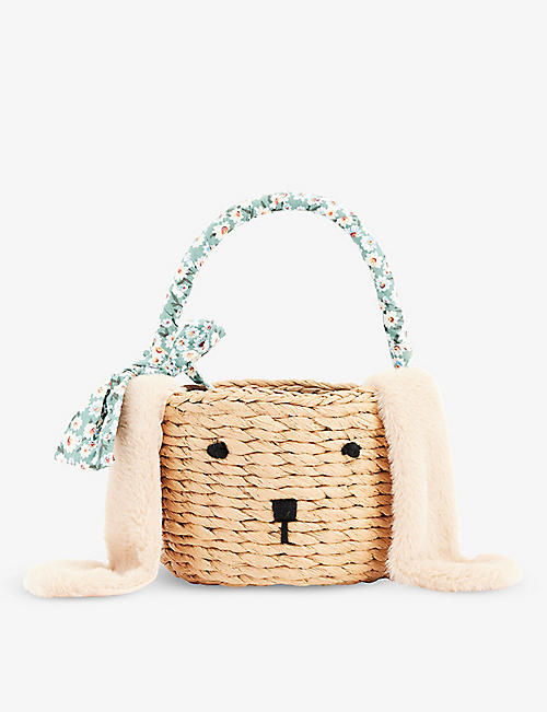 MIMI & LULA: Easter Basket woven bucket bag