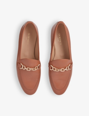 Shop Lk Bennett Women's Bro-tan Adalynn Snaffle-trim Leather Loafers