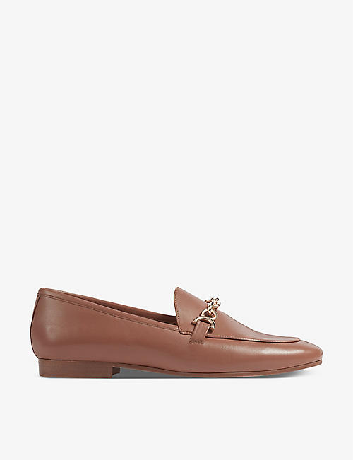 LK BENNETT: Adalynn snaffle-trim leather loafers