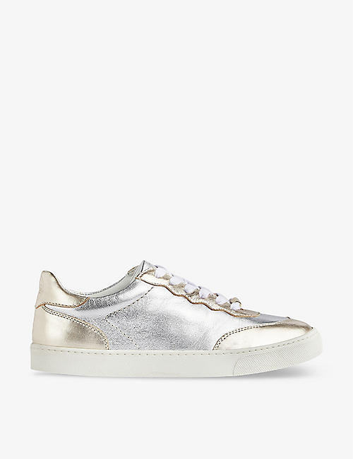 LK BENNETT: Runner panelled leather low-top trainers
