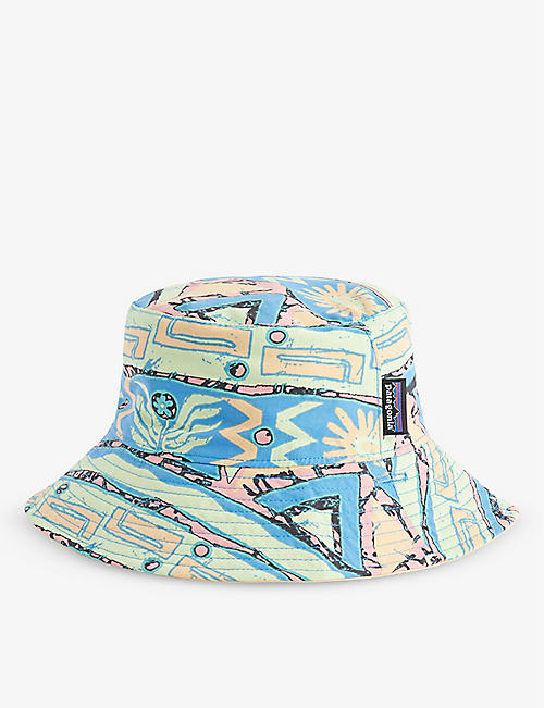PATAGONIA: Graphic-print wide-brim recycled-nylon bucket hat 6-24 months