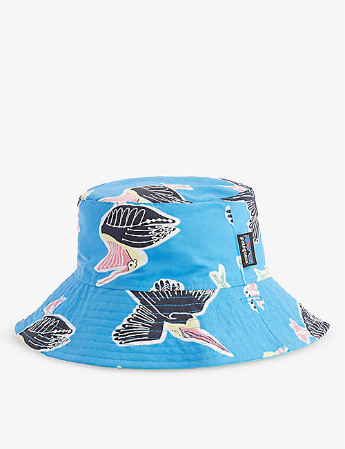 PATAGONIA: Graphic-print wide-brim recycled-nylon bucket hat 6-24 months