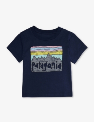 PATAGONIA: Fitz Roy Skies short-sleeve organic-cotton T-shirt 6 months - 4 years