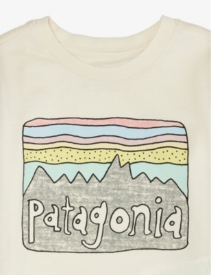 PATAGONIA: Fitz Roy Skies short-sleeve organic-cotton T-shirt 6 months - 4 years