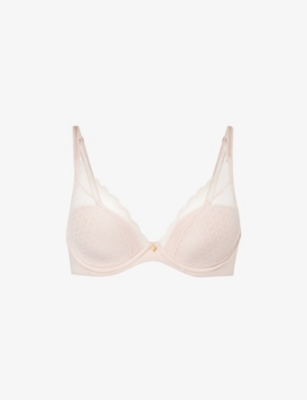 CHANTELLE: Norah adjustable-strap stretch-lace T-shirt bra