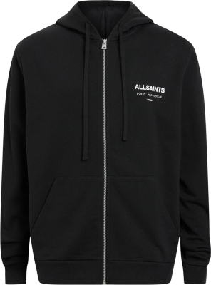 ALLSAINTS: Underground logo-print relaxed-fit organic-cotton hoody