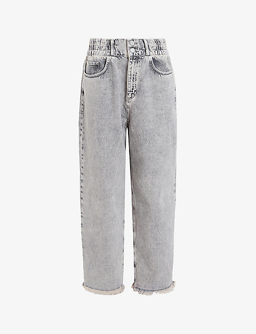 ALLSAINTS: Hailey elasticated-waist high-rise jeans
