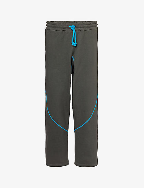 SAUL NASH: Air contrast-stitched cotton-jersey jogging bottoms