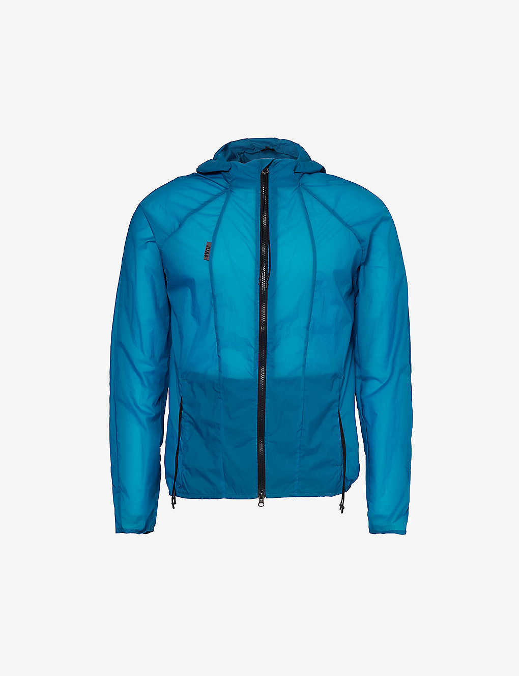 Saul Nash Mens Turquoise Lightweight Raglan-sleeve Shell Jacket