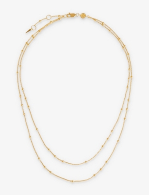 MISSOMA: Double Chain 18ct yellow gold-plated vermeil 925 sterling-silver necklace