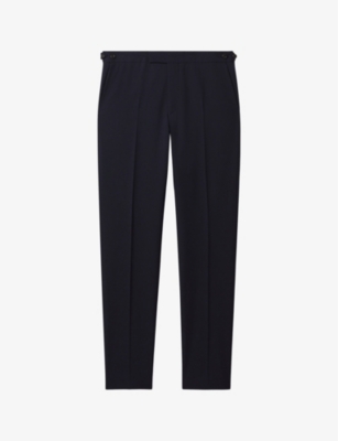REISS: Belmont slim-fit tapered-leg stretch woven-blend trousers