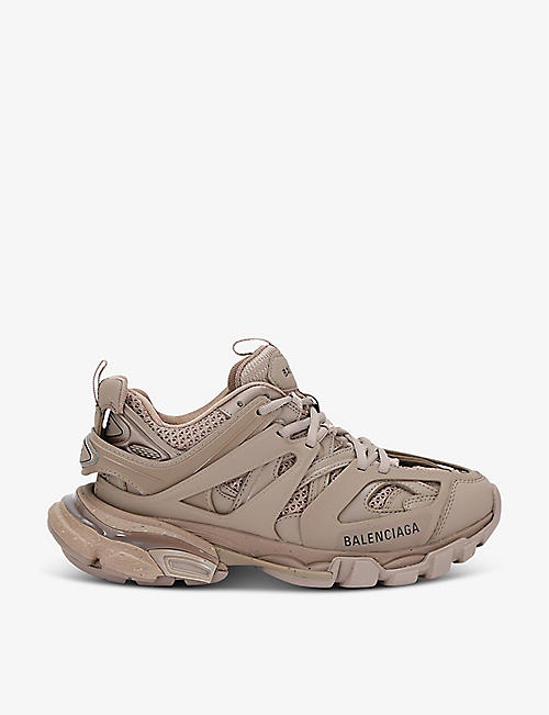 BALENCIAGA: Track recycled-sole mesh and nylon trainers