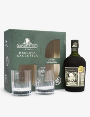 DIPLOMATICO: Reserva Exclusiva Old Fashioned glass gift set 700ml