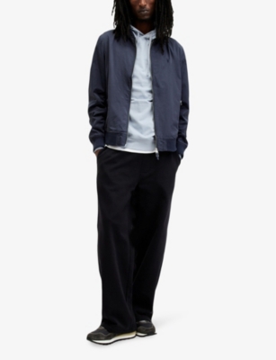 Allsaints Bassett Bomber Jacket In Command Blue
