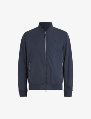 Allsaints Bassett Bomber Jacket In Command Blue