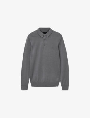 ALLSAINTS: Mode Merino slim-fit wool polo shirt