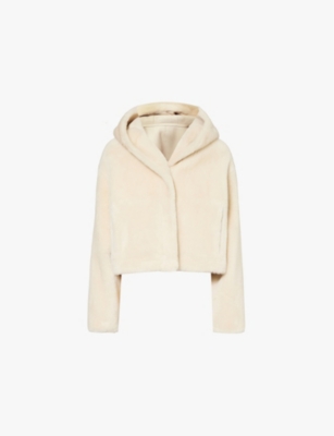 YVES SALOMON: Dropped-shoulder relaxed-fit shearling jacket
