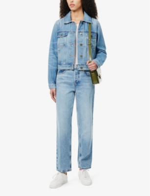 Shop Frame Women's Sonata Patch-pocket Regular-fit Denim Jacket