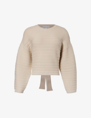 PRETTY LAVISH: Simone open-back knitted jumper