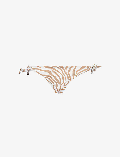 MAX MARA: Silvana graphic-print bikini bottoms