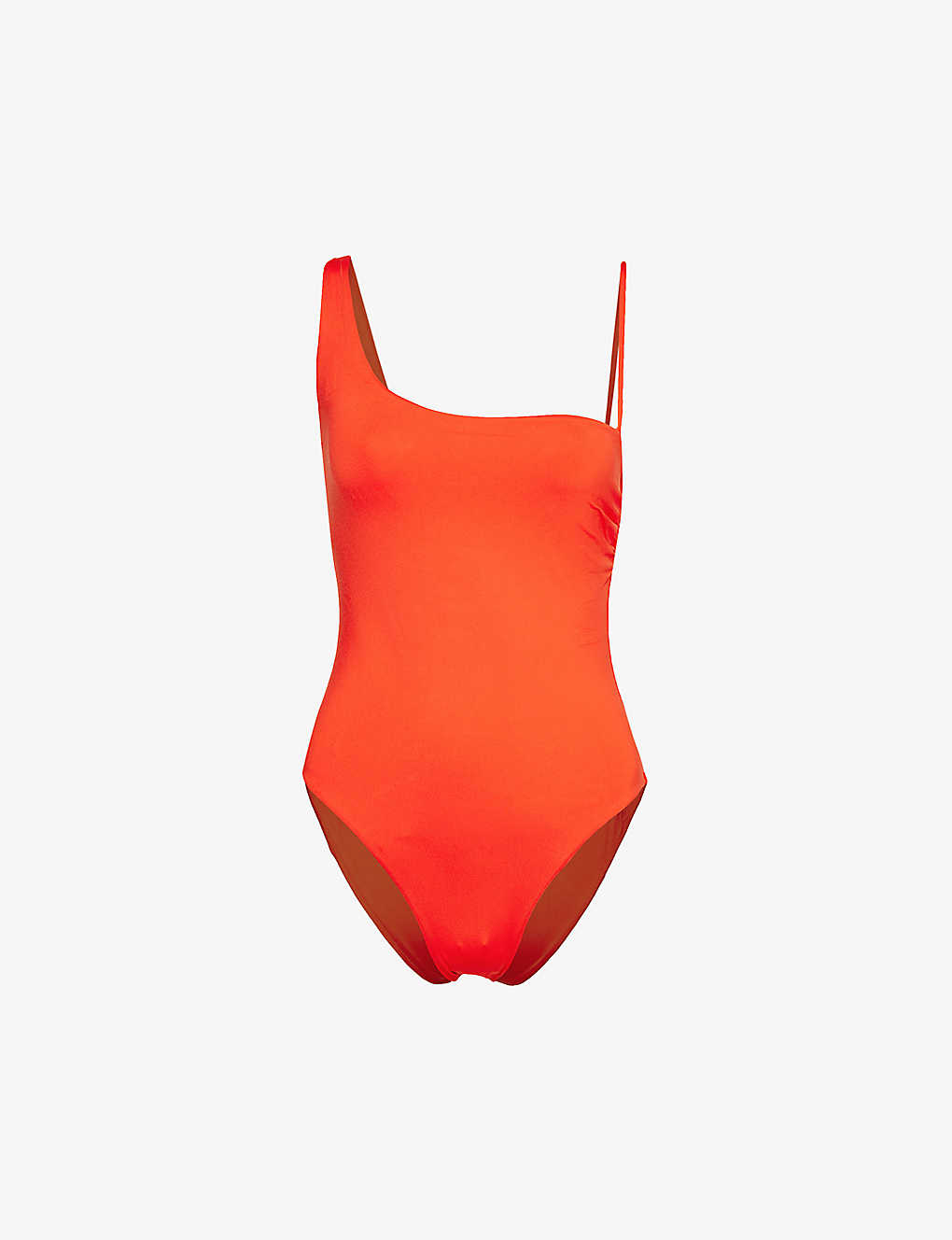 Shop Max Mara Women's Coral Clara Asymmetric Swimsuit