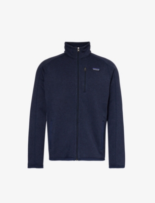 Shop Patagonia Men's New Navy Better Sweater Full-zip Recycled-polyester Sweatshirt