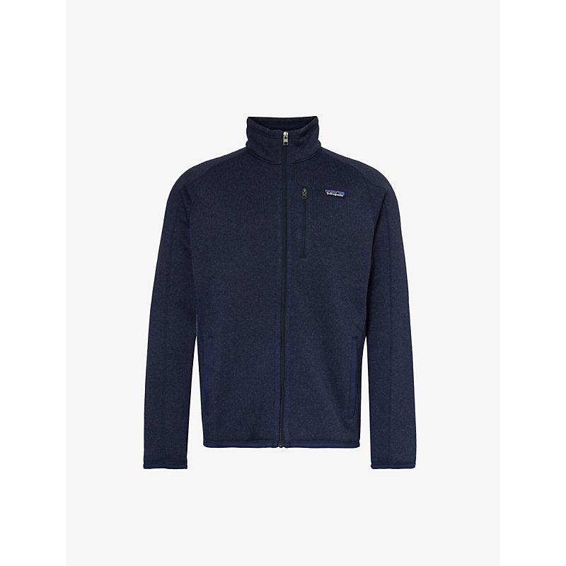 Shop Patagonia Men's New Navy Better Sweater Full-zip Recycled-polyester Sweatshirt