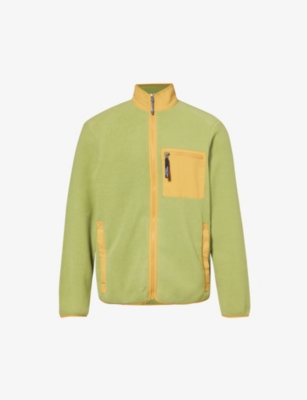 Shop Patagonia Men's Buckhorn Green Synchilla Recycled-polyester Fleece Jacket