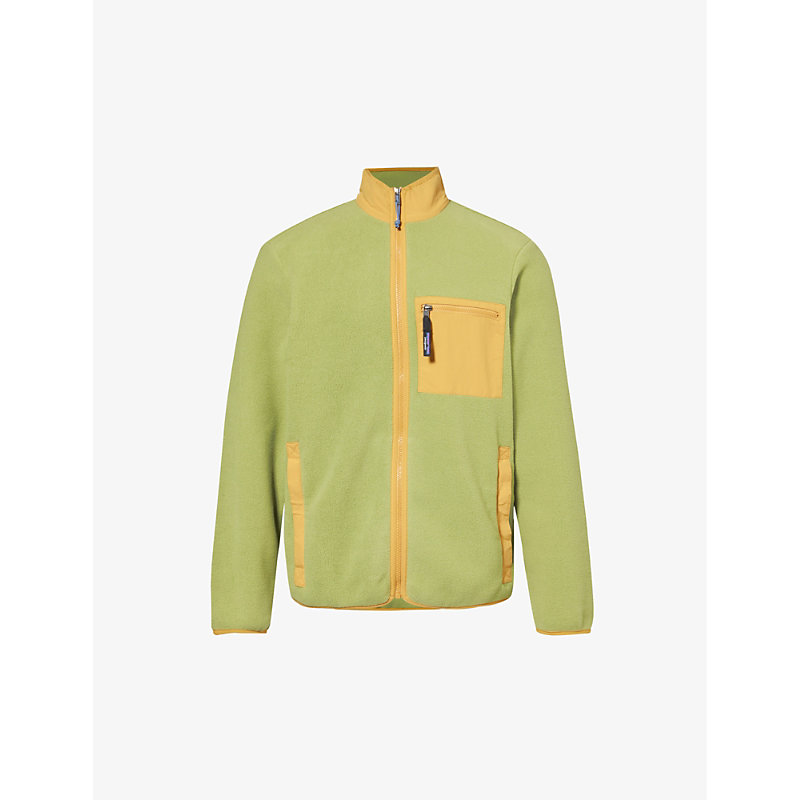 Shop Patagonia Mens Buckhorn Green Synchilla Recycled-polyester Fleece Jacket