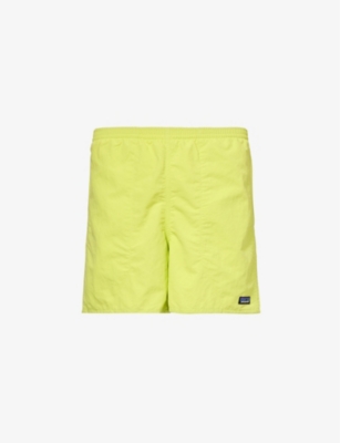 Shop Patagonia Men's Phosphorus Green Baggies Slip-pocket Recycled-nylon Shorts