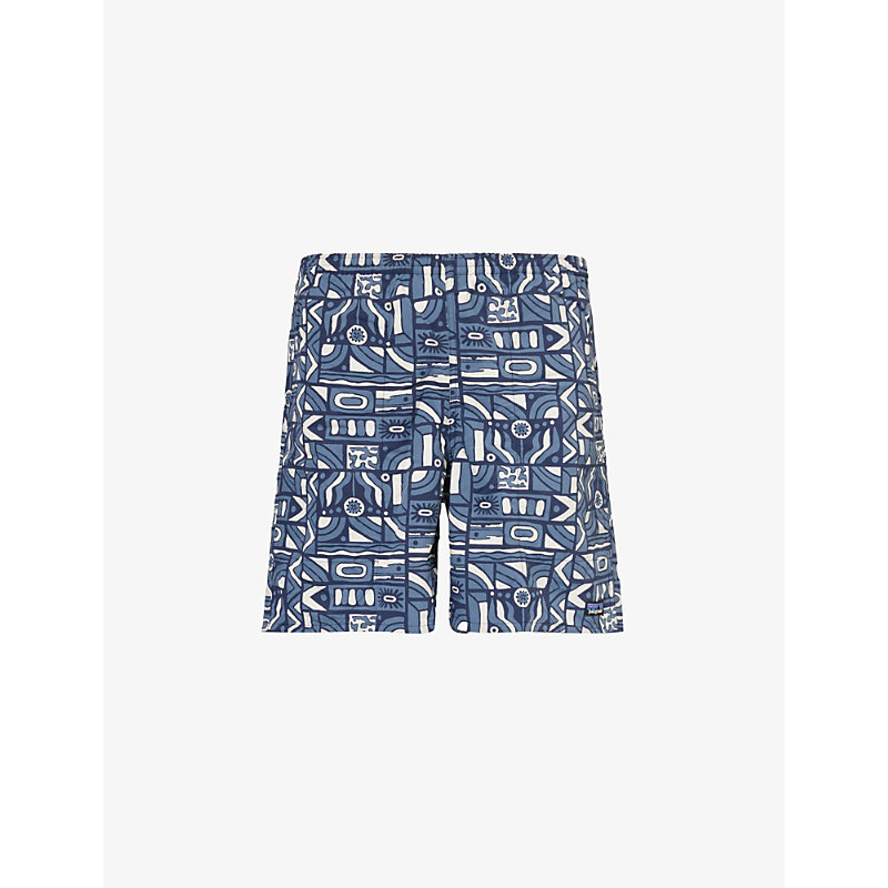 Shop Patagonia Men's New Visions: New Navy Baggies Slip-pocket Recycled-nylon Shorts