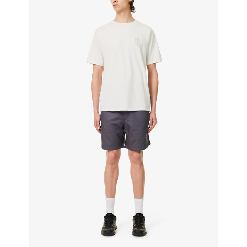 Shop Patagonia Men's Birch White Clean Climb Trade Responsibili-tee Recycled Cotton And Recycled Polyeste