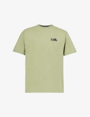 Patagonia Mens Buckhorn Green 73 Skyline Graphic-print Organic Cotton T-shirt In Buckhorn Green