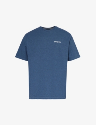 PATAGONIA: P-6 Logo Responsibili-Tee recycled cotton and recycled polyester-blend T-shirt