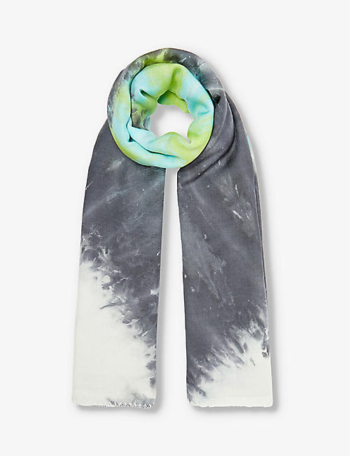 GABRIELA HEARST: Anaya graphic-print wool, cashmere and silk-blend scarf